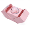 Eternal Rose Jewelry Box - Front View Color PInk , elegance and functionality for jewelry storage.