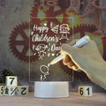 Creative Writing Board Lamp - Squere Shape, Front View